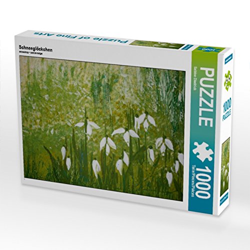 CALVENDO Puzzle Schneeglöckchen 1000 Teile Puzzle quer | 1000 Teile Lege-Größe 64 x 48 cm Foto-Puzzle für glückliche Stunden von CALVENDO