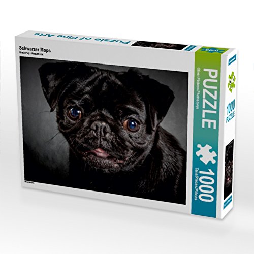 CALVENDO Puzzle Schwarzer Mops 1000 Teile Puzzle quer | Lege-Größe cm Foto-Puzzle für glückliche Stunden CALVENDO Puzzle Schwarzer Mops 1000 Teile Puzzle quer | Lege-Größe cm Foto-Puzzle für glückliche Stunden von CALVENDO