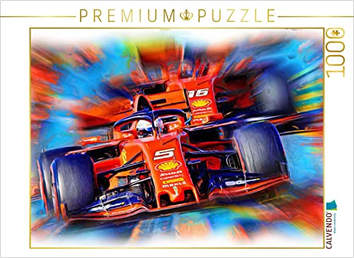 CALVENDO Puzzle Sebastian Vettel und Sein Teamkollege Charles Leclerc 1000 Teile Lege-Größe 64 x 48 cm Foto-Puzzle Bild von DeVerviers von CALVENDO