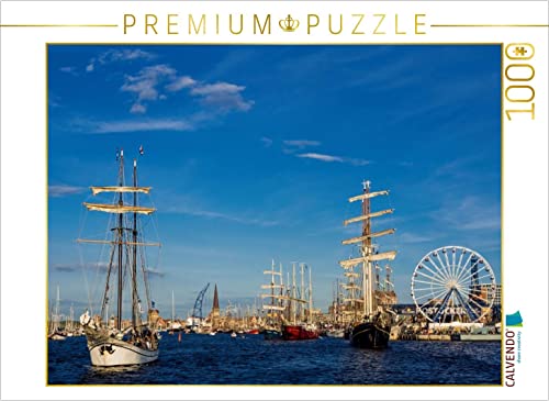 CALVENDO Puzzle Segelschiffe auf der Hanse Sail 1000 Teile Lege-Größe 64 x 48 cm Foto-Puzzle Bild von Rico Ködder von CALVENDO