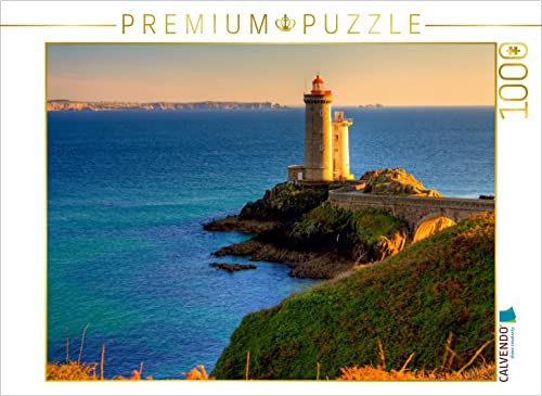 CALVENDO Puzzle Sehnsucht Bretagne - Der Leuchtturm Phare du Petit Minou im westlichsten Département Finistére 1000 Teile Lege-Größe 64 x 48 cm Foto-Puzzle Bild von Mr.Mooseman von CALVENDO