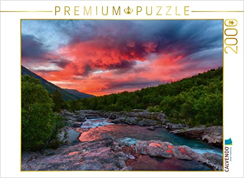 CALVENDO Puzzle Sehnsucht Norwegen - Brennender Sonnerungang am Svåne Fluss 2000 Teile Puzzle quer | 2000 Teile Lege-Größe 90 x 67 cm Foto-Puzzle für glückliche Stunden CALVENDO Puzzle Sehnsucht Norwegen - Brennender Sonnerungang am Svåne Fluss 2000 Teile Puzzle quer | 2000 Teile Lege-Größe 90 x 67 cm Foto-Puzzle für glückliche Stunden von CALVENDO