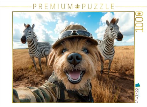 CALVENDO Puzzle Selfie im Safari-Style | 1000 Teile Lege-Größe 64 x 48 cm Foto-Puzzle für glückliche Stunden von CALVENDO