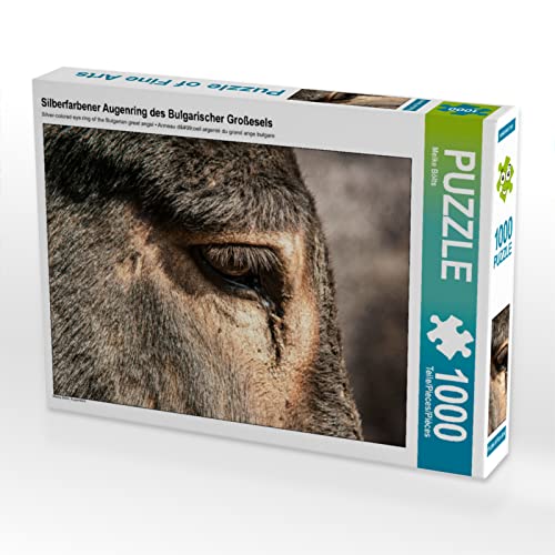 CALVENDO Puzzle Silberfarbener Augenring des Bulgarischer Großesels 1000 Teile Lege-Größe 64 x 48 cm Foto-Puzzle Bild von Meike Bölts von CALVENDO