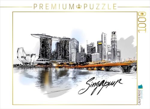 CALVENDO Puzzle Singapur | 1000 Teile Lege-Größe 64 x 48 cm Foto-Puzzle für glückliche Stunden von CALVENDO