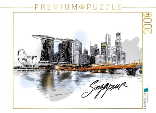 CALVENDO Puzzle Singapur | 2000 Teile Lege-Größe 90 x 67 cm Foto-Puzzle für glückliche Stunden von CALVENDO