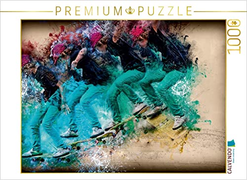 CALVENDO Puzzle Skateboarding 1000 Teile Lege-Größe 64 x 48 cm Foto-Puzzle Bild von Peter Roder von CALVENDO