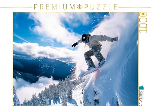 CALVENDO Puzzle Snowboarden, Freeride | 1000 Teile Lege-Größe 64 x 48 cm Foto-Puzzle für glückliche Stunden von CALVENDO