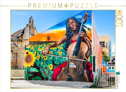 CALVENDO Puzzle Sonnenblumenkonzert in Curaçao | 1000 Teile Lege-Größe 64 x 48 cm Foto-Puzzle für glückliche Stunden von CALVENDO