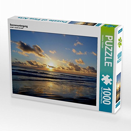 CALVENDO Puzzle Sonnenuntergang-Nordsee 1000 Teile Lege-Größe 64 x 48 cm Foto-Puzzle Bild von Günther Klünder von CALVENDO