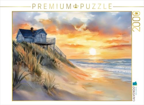 CALVENDO Puzzle Sonnenuntergang am Strabdhaus | 2000 Teile Lege-Größe 90 x 67 cm Foto-Puzzle für glückliche Stunden von CALVENDO