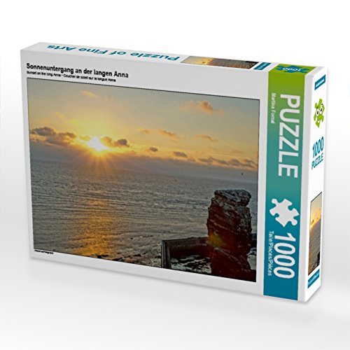 CALVENDO Puzzle Sonnenuntergang an der Langen Anna 1000 Teile Puzzle quer | 1000 Teile Lege-Größe 64 x 48 cm Foto-Puzzle für glückliche Stunden von CALVENDO