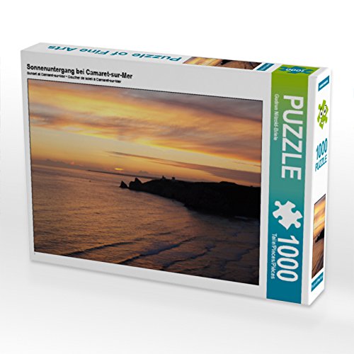 CALVENDO Puzzle Sonnenuntergang bei Camaret-sur-Mer 1000 Teile Puzzle quer | 1000 Teile Lege-Größe 64 x 48 cm Foto-Puzzle für glückliche Stunden von CALVENDO