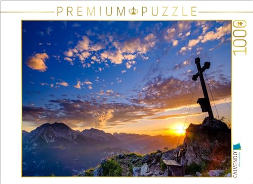 CALVENDO Puzzle Sonnenuntergang im Nationalpark Berchtesgaden | 1000 Teile Lege-Größe 64 x 48 cm Foto-Puzzle für glückliche Stunden von CALVENDO