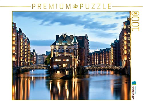 CALVENDO Puzzle Speicherstadt Hamburg 1000 Teile Puzzle quer | 1000 Teile Lege-Größe 64 x 48 cm Foto-Puzzle für glückliche Stunden von CALVENDO