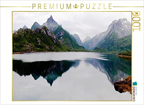 CALVENDO Puzzle Spiegelung der Berge im Fjord auf den Lofoten 1000 Teile Puzzle quer | 1000 Teile Lege-Größe 64 x 48 cm Foto-Puzzle für glückliche Stunden CALVENDO Puzzle Spiegelung der Berge im Fjord auf den Lofoten 1000 Teile Puzzle quer | 1000 Teile Lege-Größe 64 x 48 cm Foto-Puzzle für glückliche Stunden von CALVENDO
