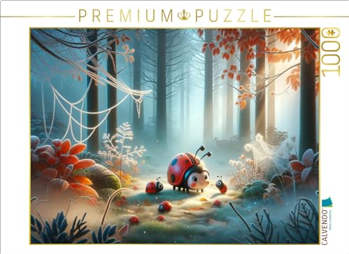 CALVENDO Puzzle Spiel im nebeligen Herbstwald | 1000 Teile Lege-Größe 64 x 48 cm Foto-Puzzle für glückliche Stunden von CALVENDO