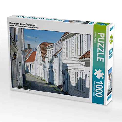 CALVENDO Puzzle Stavanger, Gamle Stavanger 1000 Teile Puzzle quer | 1000 Teile Lege-Größe 64 x 48 cm Foto-Puzzle für glückliche Stunden von CALVENDO