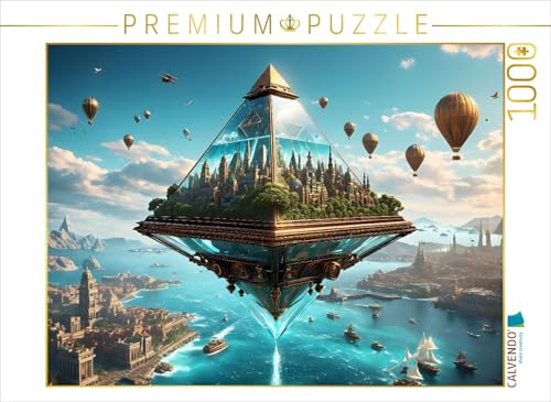 CALVENDO Puzzle Steampunk - Fliegende Glaspyramide | 1000 Teile Lege-Größe 64 x 48 cm Foto-Puzzle für glückliche Stunden CALVENDO Puzzle Steampunk - Fliegende Glaspyramide | 1000 Teile Lege-Größe 64 x 48 cm Foto-Puzzle für glückliche Stunden von CALVENDO
