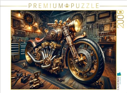 CALVENDO Puzzle Steampunk Voyager: EIN Custom-Bike im Steampunk-Design | 1000 Teile Lege-Größe 64 x 48 cm Foto-Puzzle für glückliche Stunden von CALVENDO