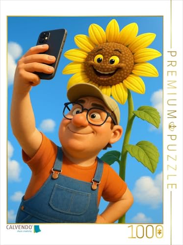 CALVENDO Puzzle Stolzer Gärtner mit Sonnenblumen Selfie | 1000 Teile Lege-Größe 48 x 64 cm Foto-Puzzle für glückliche Stunden CALVENDO Puzzle Stolzer Gärtner mit Sonnenblumen Selfie | 1000 Teile Lege-Größe 48 x 64 cm Foto-Puzzle für glückliche Stunden von CALVENDO