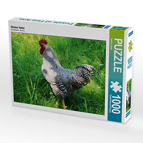 CALVENDO Puzzle Stolzer Hahn 1000 Teile Lege-Größe 64 x 48 cm Foto-Puzzle Bild von Sabine Löwer von CALVENDO