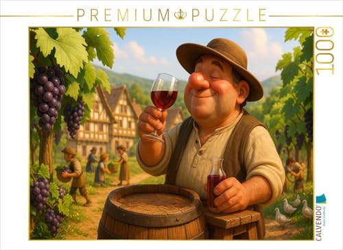 CALVENDO Puzzle Stolzer Winzer | 1000 Teile Lege-Größe 64 x 48 cm Foto-Puzzle für glückliche Stunden von CALVENDO