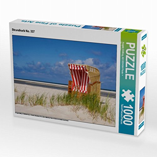 CALVENDO Puzzle Strandkorb No. 337 1000 Teile Lege-Größe 64 x 48 cm Foto-Puzzle Bild von Angela Dölling, AD Design Photo + PhotoArt von CALVENDO