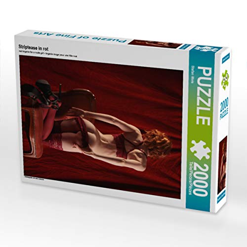 CALVENDO Puzzle Striptease in rot 2000 Teile Lege-Größe 67 x 90 cm Foto-Puzzle Bild von Stefan weis von CALVENDO