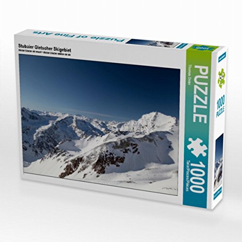 CALVENDO Puzzle Stubaier Gletscher Skigebiet 1000 Teile Lege-Größe 64 x 48 cm Foto-Puzzle Bild von FotoDeHRO von CALVENDO