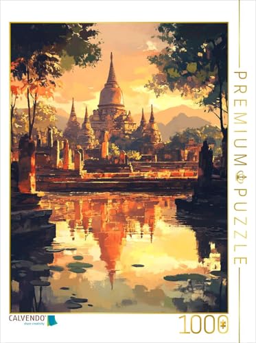 CALVENDO Puzzle Sukhothai Park Thailand | 1000 Teile Lege-Größe 48 x 64 cm Foto-Puzzle für glückliche Stunden von CALVENDO
