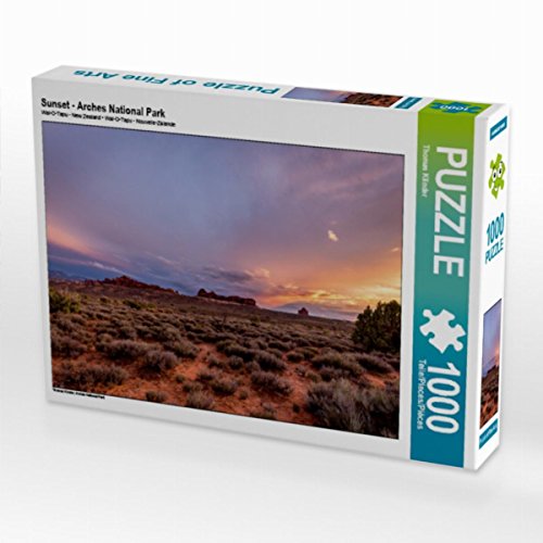 CALVENDO Puzzle Sunset - Arches National Park 1000 Teile Puzzle quer | 1000 Teile Lege-Größe 64 x 48 cm Foto-Puzzle für glückliche Stunden CALVENDO Puzzle Sunset - Arches National Park 1000 Teile Puzzle quer | 1000 Teile Lege-Größe 64 x 48 cm Foto-Puzzle für glückliche Stunden von CALVENDO