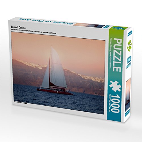 CALVENDO Puzzle Sunset Cruise 1000 Teile Puzzle quer | 1000 Teile Lege-Größe 64 x 48 cm Foto-Puzzle für glückliche Stunden von CALVENDO