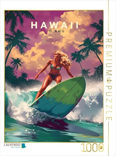CALVENDO Puzzle Surfen auf O'ahu | 1000 Teile Lege-Größe 48 x 64 cm Foto-Puzzle für glückliche Stunden CALVENDO Puzzle Surfen auf O'ahu | 1000 Teile Lege-Größe 48 x 64 cm Foto-Puzzle für glückliche Stunden von CALVENDO
