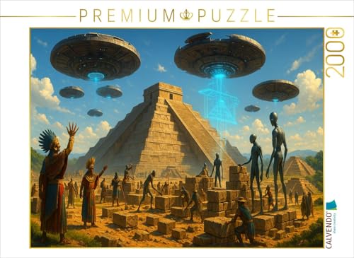 CALVENDO Puzzle Teotihuacán – Götterdrohnen am Werk | 2000 Teile Lege-Größe 90 x 67 cm Foto-Puzzle für glückliche Stunden von CALVENDO