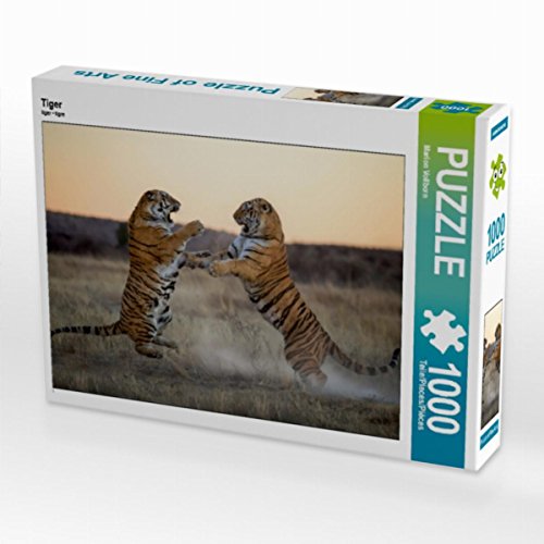 CALVENDO Puzzle Tiger 1000 Teile Puzzle quer | Lege-Größe cm Foto-Puzzle für glückliche Stunden von CALVENDO