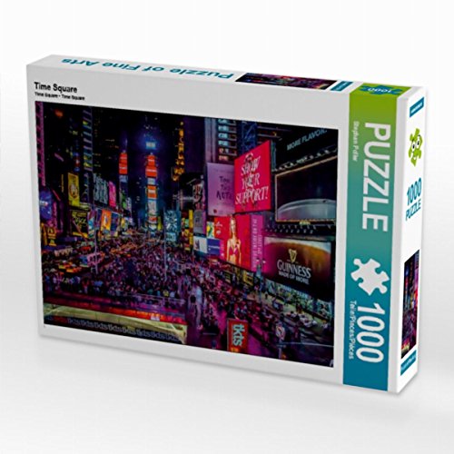CALVENDO Puzzle Time Square 1000 Teile Lege-Größe 64 x 48 cm Foto-Puzzle Bild von Stephan Poller von CALVENDO