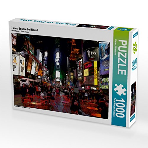 CALVENDO Puzzle Times Square bei Nacht 1000 Teile Puzzle quer | 1000 Teile Lege-Größe 64 x 48 cm Foto-Puzzle für glückliche Stunden CALVENDO Puzzle Times Square bei Nacht 1000 Teile Puzzle quer | 1000 Teile Lege-Größe 64 x 48 cm Foto-Puzzle für glückliche Stunden von CALVENDO
