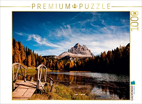 CALVENDO Puzzle Toblacher See im Herbst 1000 Teile Puzzle quer | 1000 Teile Lege-Größe 64 x 48 cm Foto-Puzzle für glückliche Stunden von CALVENDO
