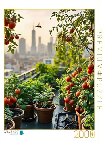 CALVENDO Puzzle Tomatenzeit über den Dächern | 2000 Teile Lege-Größe 67 x 90 cm Foto-Puzzle für glückliche Stunden von CALVENDO