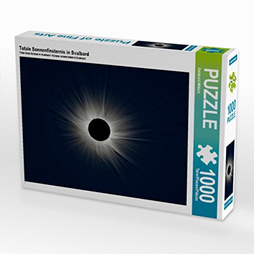 CALVENDO Puzzle Totale Sonnenfinsternis in Svalbard 1000 Teile Puzzle quer | Lege-Größe cm Foto-Puzzle für glückliche Stunden von CALVENDO