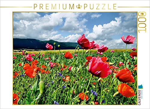 CALVENDO Puzzle Traumhafte Mohnblüte in Germerode am Meißner 1000 Teile Puzzle quer | Lege-Größe cm Foto-Puzzle für glückliche Stunden von CALVENDO