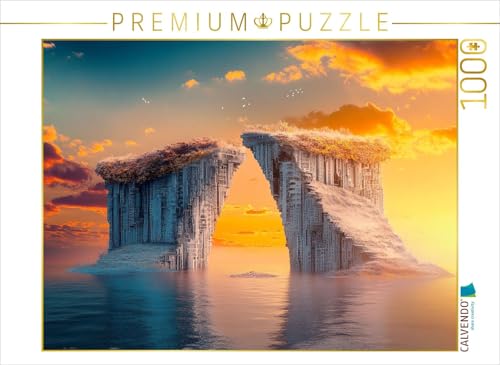 CALVENDO Puzzle Treffen der Klippen - surreale Welt | 1000 Teile Lege-Größe 64 x 48 cm Foto-Puzzle für glückliche Stunden von CALVENDO