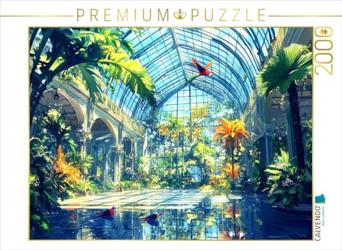 CALVENDO Puzzle Tropisches Paradies im Gewächshaus - Anime Landschaft | 2000 Teile Lege-Größe 90 x 67 cm Foto-Puzzle für glückliche Stunden CALVENDO Puzzle Tropisches Paradies im Gewächshaus - Anime Landschaft | 2000 Teile Lege-Größe 90 x 67 cm Foto-Puzzle für glückliche Stunden von CALVENDO