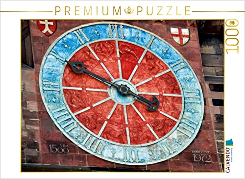 CALVENDO Puzzle Turmuhr des Freiburger Münsters 1000 Teile Lege-Größe 64 x 48 cm Foto-Puzzle Bild von Pia Thauwald von CALVENDO