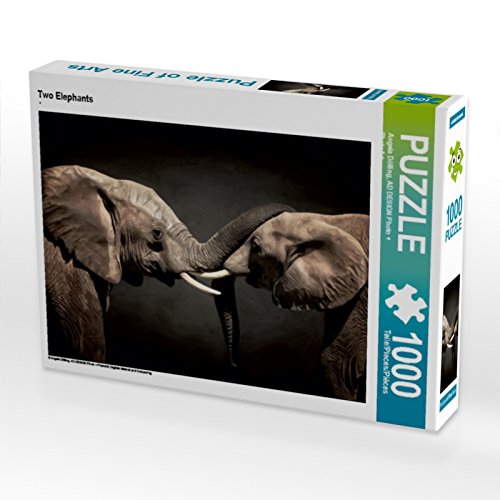 CALVENDO Puzzle Two Elephants 1000 Teile Puzzle quer | 1000 Teile Lege-Größe 64 x 48 cm Foto-Puzzle für glückliche Stunden CALVENDO Puzzle Two Elephants 1000 Teile Puzzle quer | 1000 Teile Lege-Größe 64 x 48 cm Foto-Puzzle für glückliche Stunden von CALVENDO