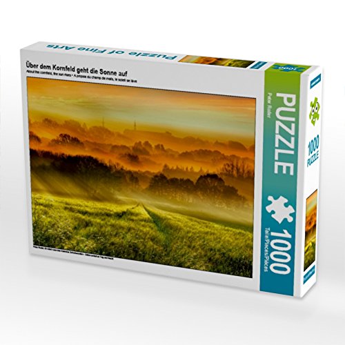 CALVENDO Puzzle Über dem Kornfeld geht die Sonne auf 1000 Teile Puzzle quer | 1000 Teile Lege-Größe 64 x 48 cm Foto-Puzzle für glückliche Stunden CALVENDO Puzzle Über dem Kornfeld geht die Sonne auf 1000 Teile Puzzle quer | 1000 Teile Lege-Größe 64 x 48 cm Foto-Puzzle für glückliche Stunden von CALVENDO