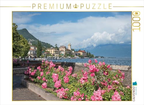 CALVENDO Puzzle Uferpromenade Gardone Riviera 1000 Teile Puzzle quer | 1000 Teile Lege-Größe 64 x 48 cm Foto-Puzzle für glückliche Stunden von CALVENDO