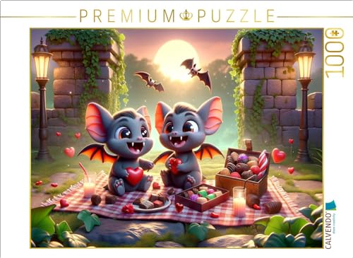 CALVENDO Puzzle Valentinstagspicknick der kleinen Vampirfledermäuse | 1000 Teile Lege-Größe 64 x 48 cm Foto-Puzzle für glückliche Stunden CALVENDO Puzzle Valentinstagspicknick der kleinen Vampirfledermäuse | 1000 Teile Lege-Größe 64 x 48 cm Foto-Puzzle für glückliche Stunden von CALVENDO