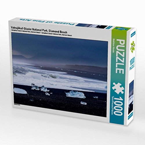 CALVENDO Puzzle Vatnajökull Glacier National Park, Diamond Beach 1000 Teile Lege-Größe 64 x 48 cm Foto-Puzzle Bild von Matthias Klenke Klenke, Matthias von CALVENDO